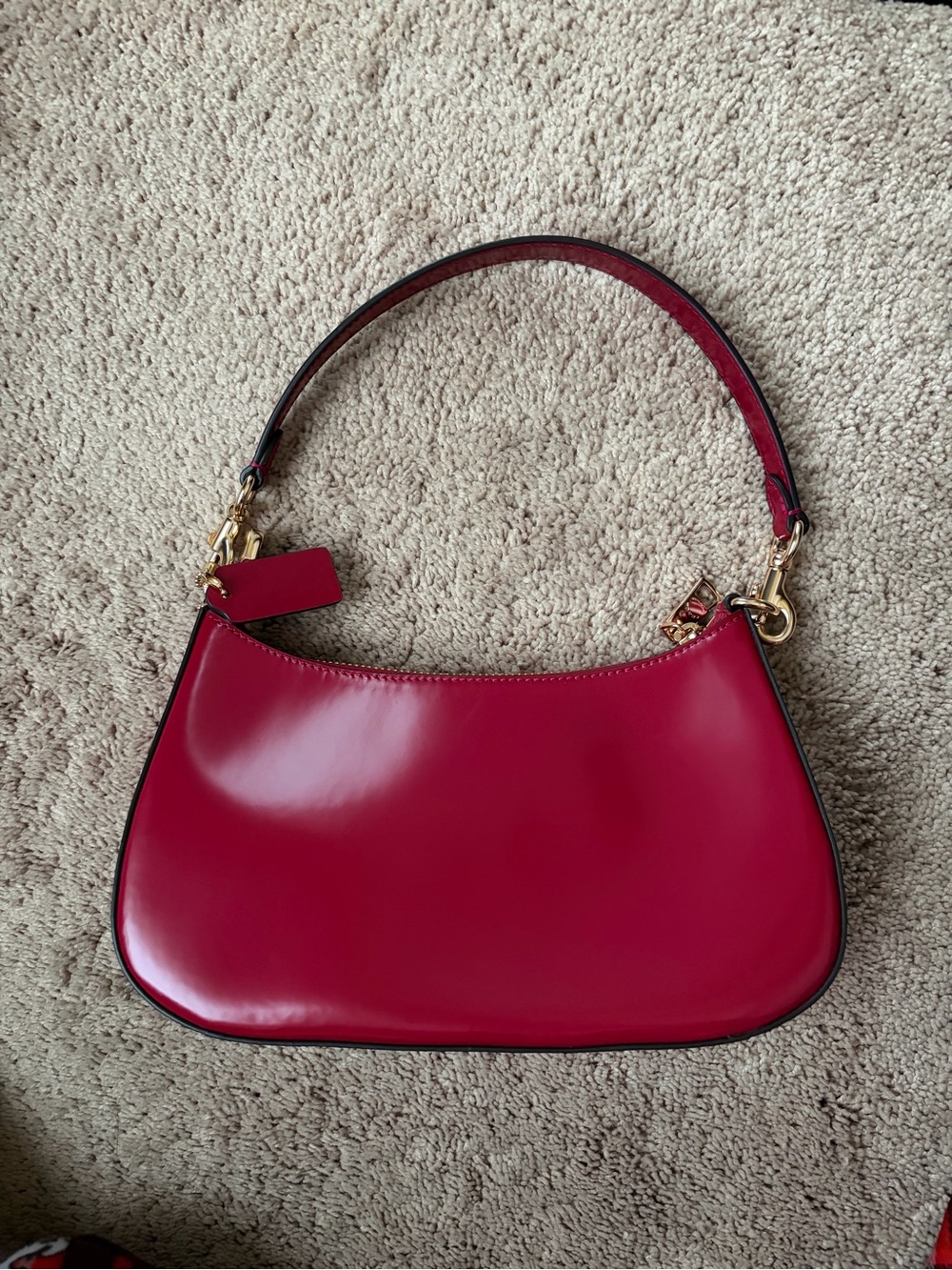 Coach Teri Leather Shoulder Bag - Picture 2 of 6